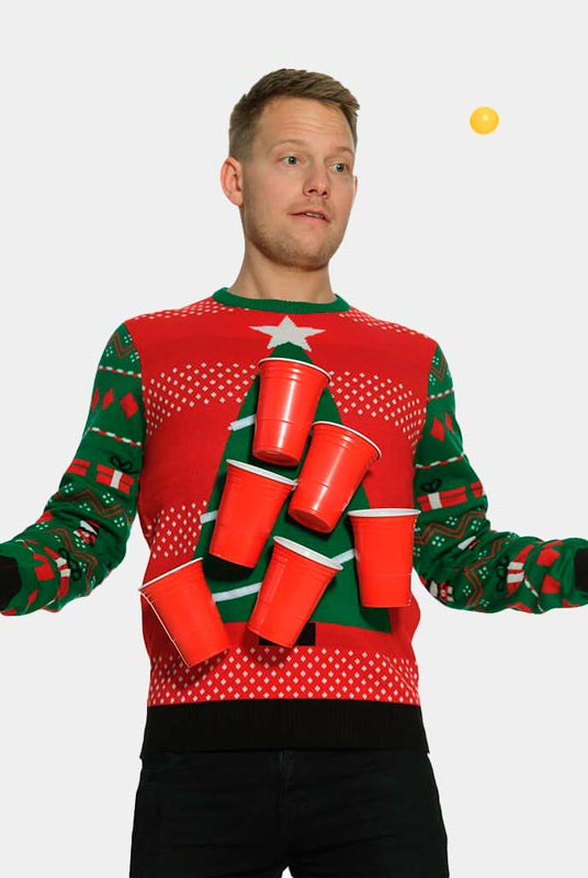 Jersey Navideño Beerpong Hombre