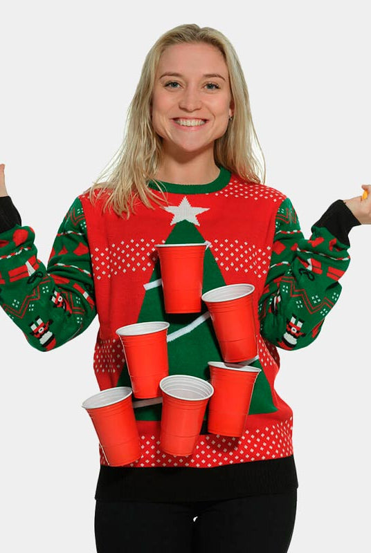 Jersey Navideño Beerpong Mujer