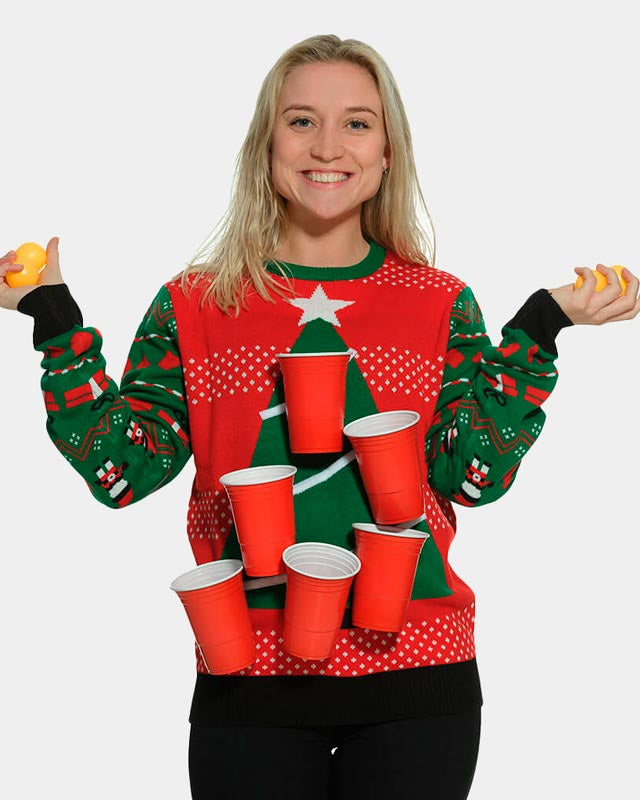 Jersey Navideño Beerpong Mujer