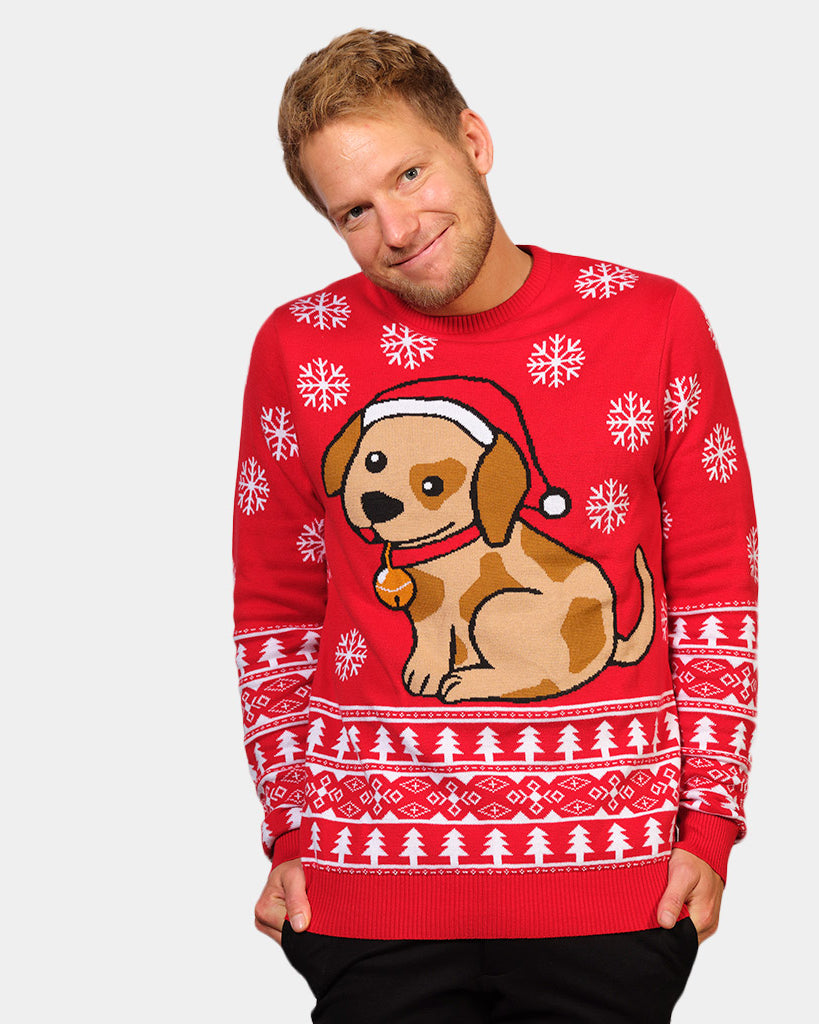 Jersey Navideño Hombre con Perrito