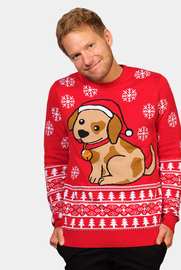 Jersey Navideño Hombre con Perrito