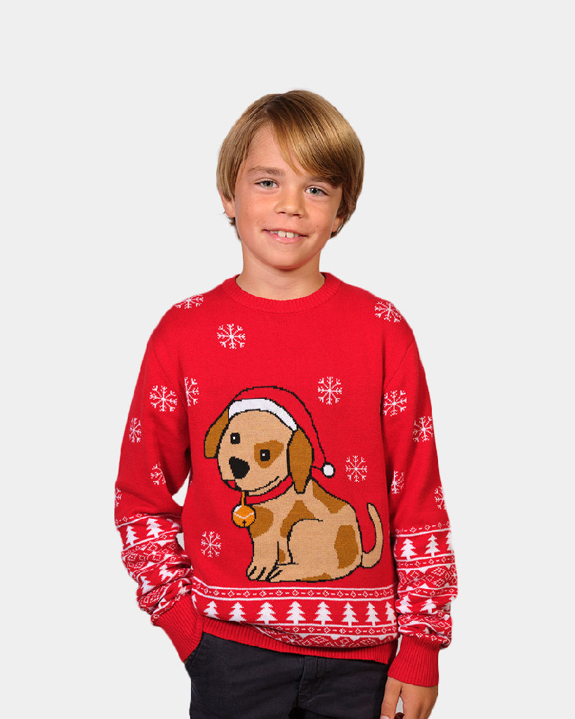 Jersey Navideño Niños con Perrito