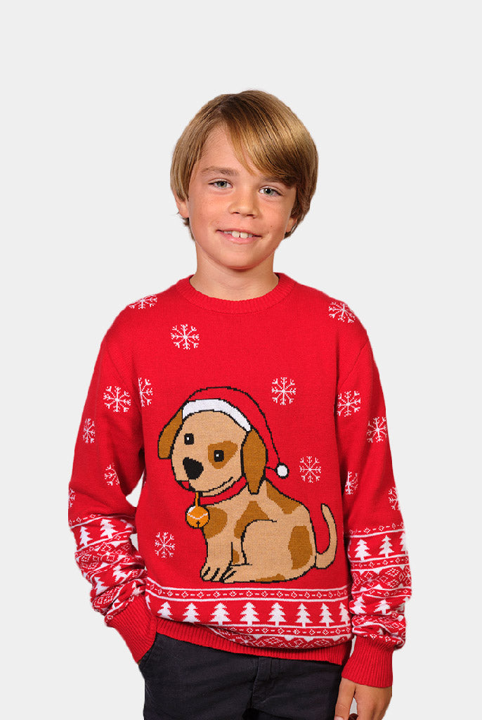 Jersey Navideño Niños con Perrito