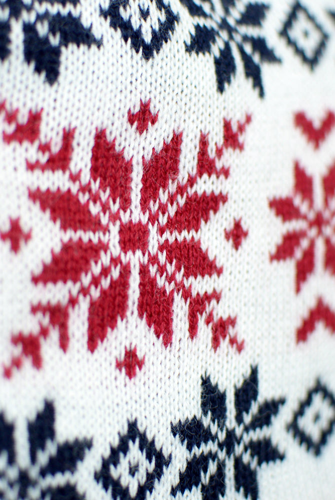 Jersey de Navidad Parejas Santa y Rudolph Sonrientes Detalle Nieve