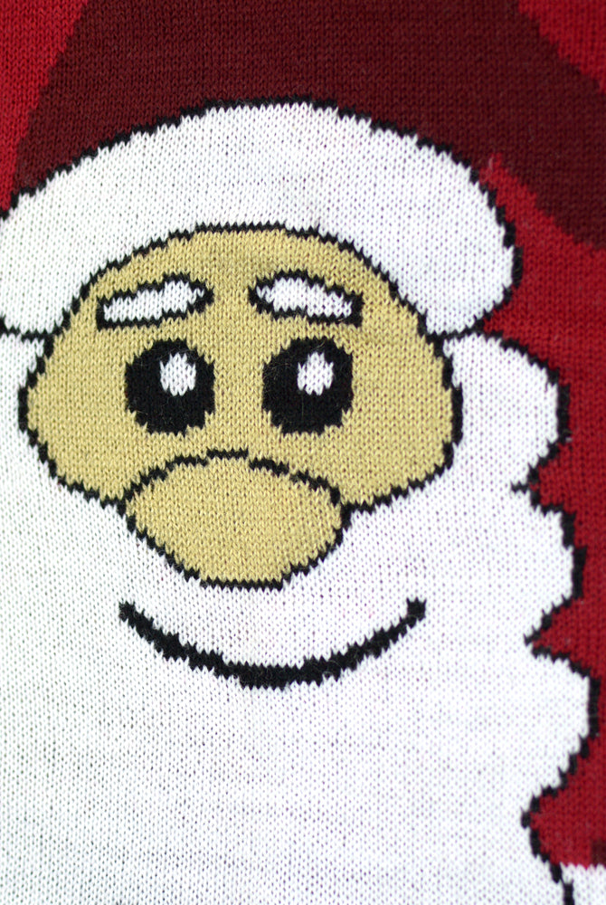Jersey de Navidad Parejas Santa y Rudolph Sonrientes Detalle Cara