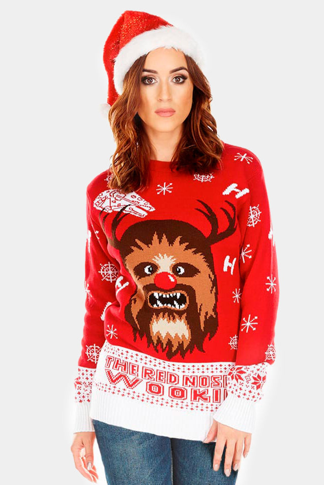 Jersey Navideño Chewbacca Star Wars mujer