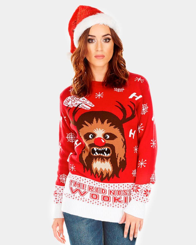 Jersey Navideño Chewbacca Star Wars mujer