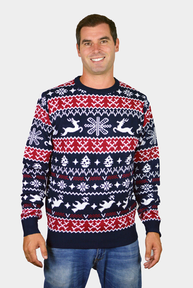 Jersey de Navidad para Hombre Renos y Motivos Navideños
