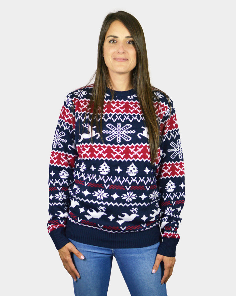 Jersey de Navidad para Mujer Renos y Motivos Navideños