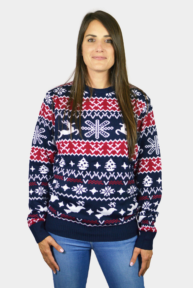 Jersey de Navidad para Mujer Renos y Motivos Navideños