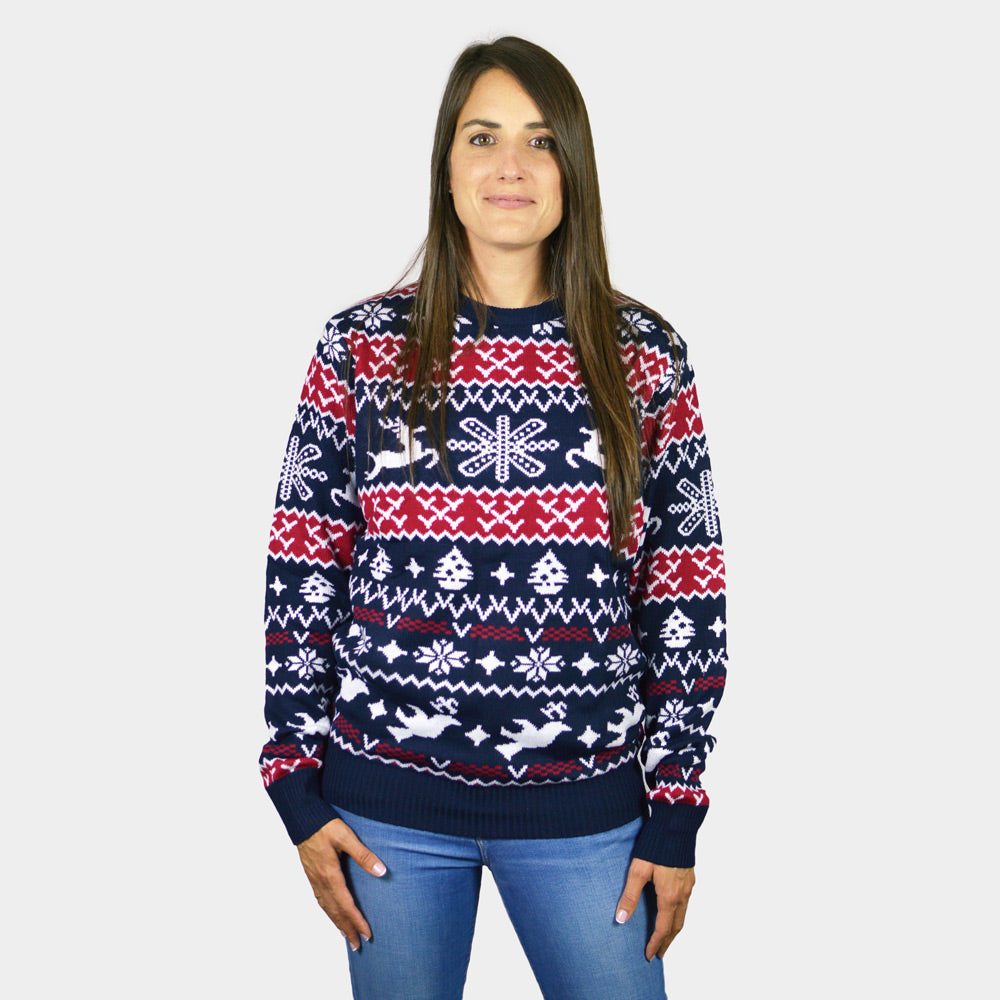 Jersey de Navidad para Mujer Renos y Motivos Navideños