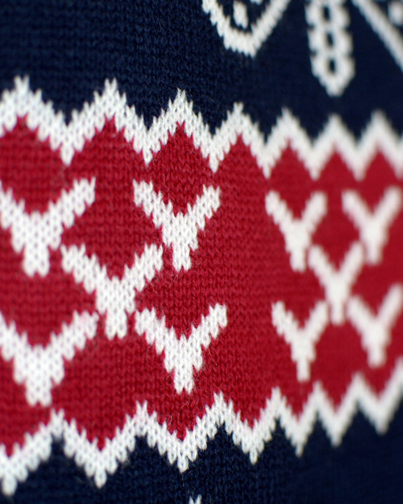 Jersey de Navidad para Familia Renos y Motivos Navideños Detalle
