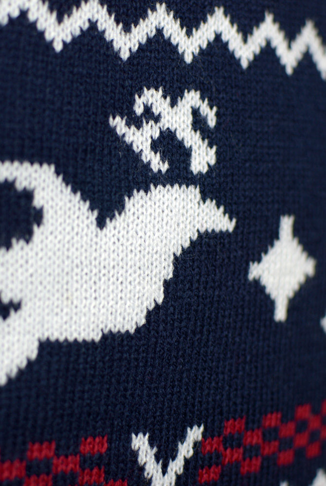 Jersey de Navidad para Niña y Niño Renos y Motivos Navideños Detalle Reno