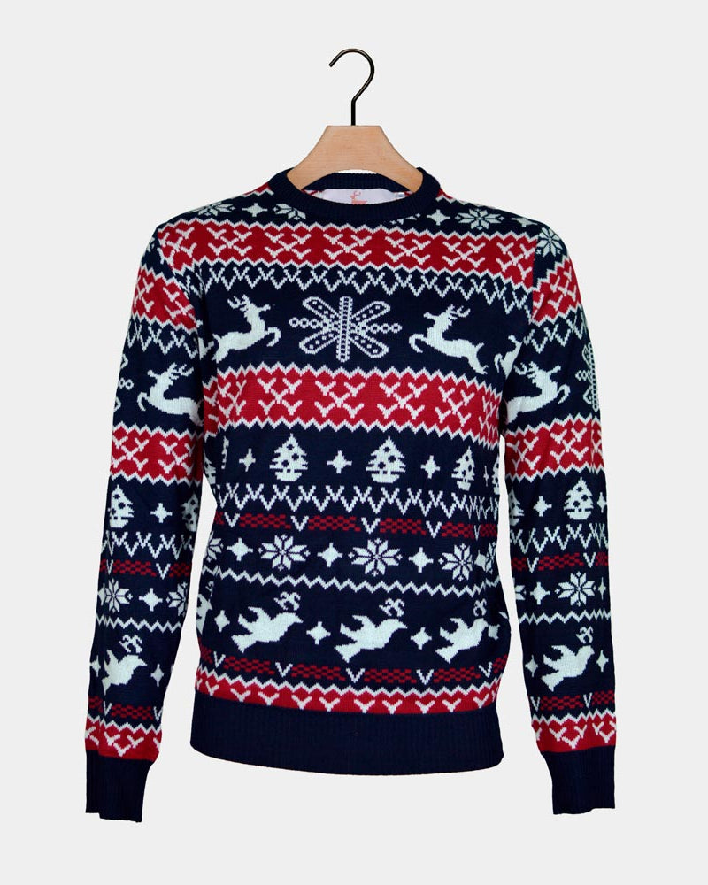 Jersey de Navidad para Niña y Niño Renos y Motivos Navideños