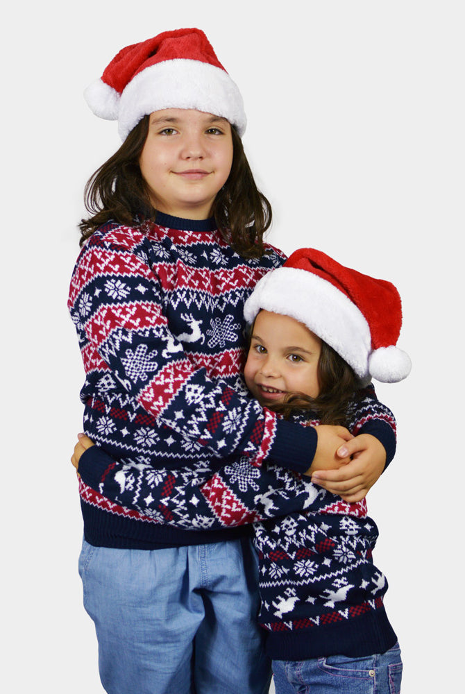 Jersey de Navidad para Niñas Renos y Motivos Navideños
