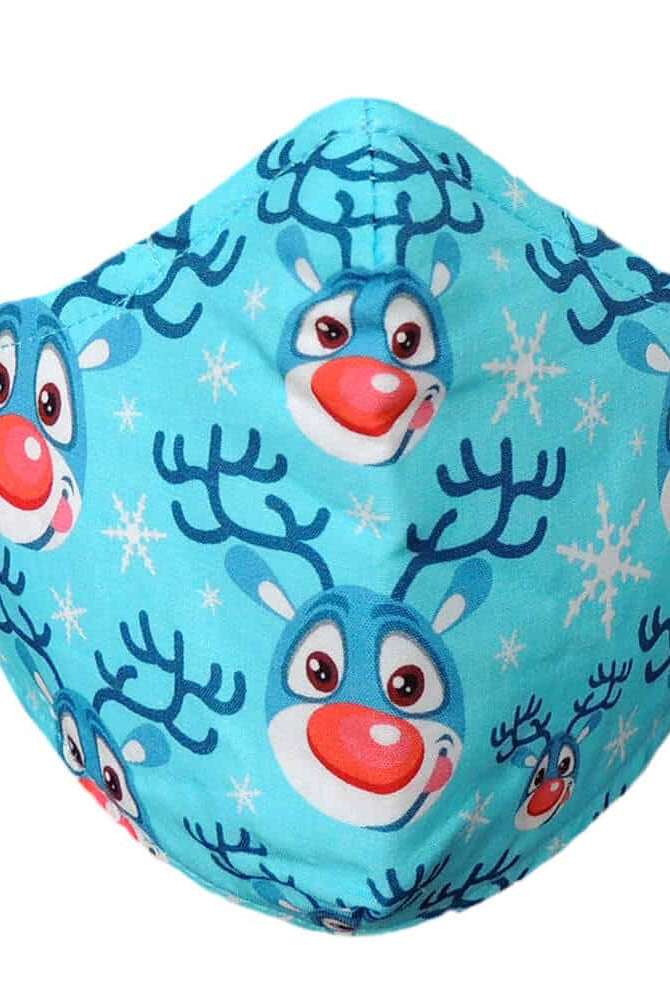 Mascarilla Navideña Niños JN Funny Rudolph