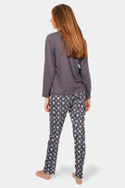 Pijama Navidad Mujer Cool Panda Gris