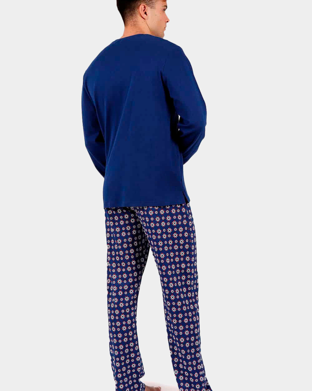 Pijama Navideño Hombre Let it Snow Azul