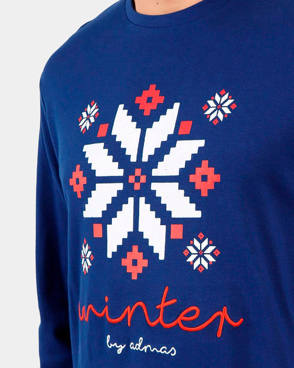 Pijama Navideño Hombre Let it Snow Winter