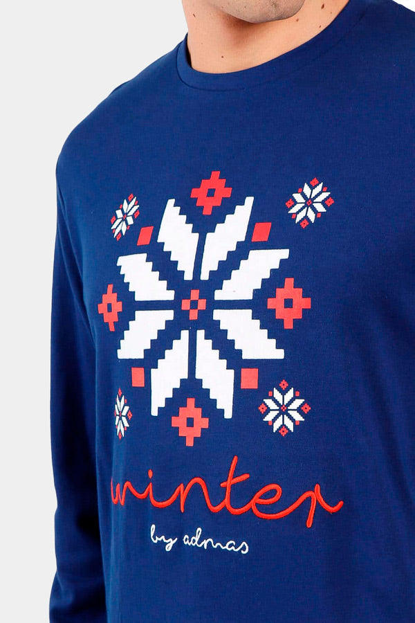 Pijama Navideño Hombre Let it Snow Winter