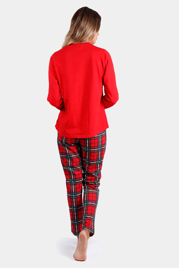 Pijama Navideño Mujer Smile Espalda
