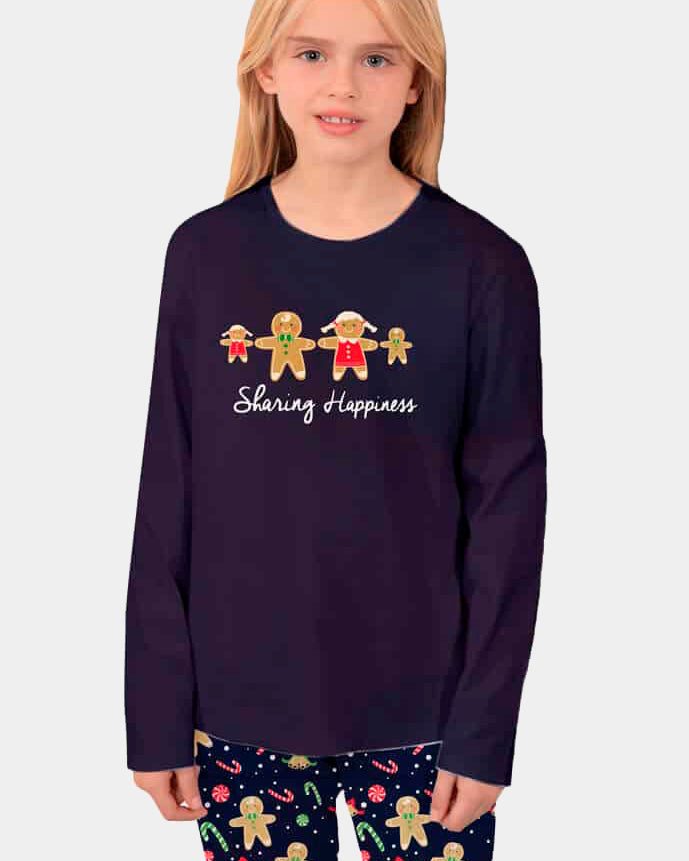 Pijama Navideño Niña Sharing Happiness