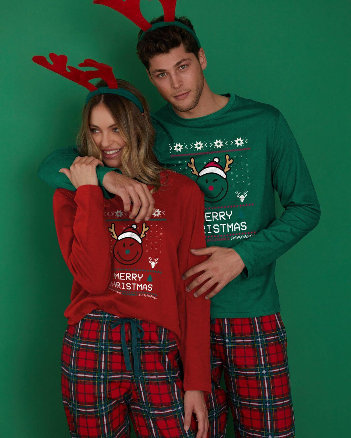Pijama Navideño Smile Pareja