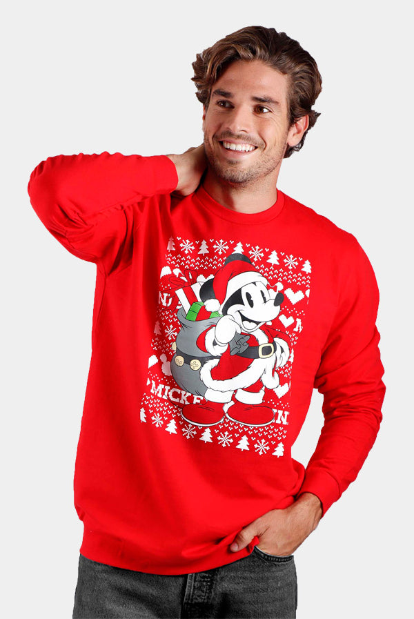 Sudadera Navideña Mickey Hombre