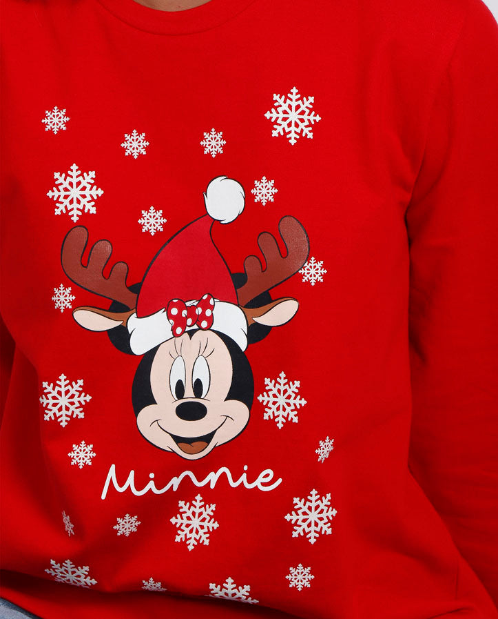 Sudadera Navideña Minnie Mujer Detalle