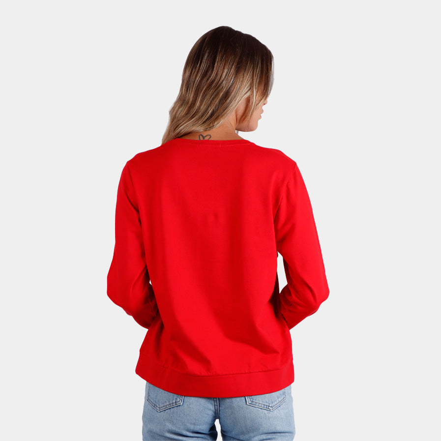 Sudadera Navideña Minnie Mujer Espalda