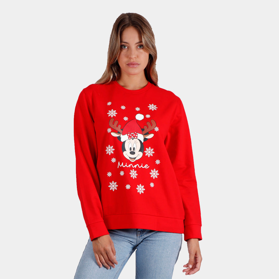 Sudadera Navideña Minnie Mujer