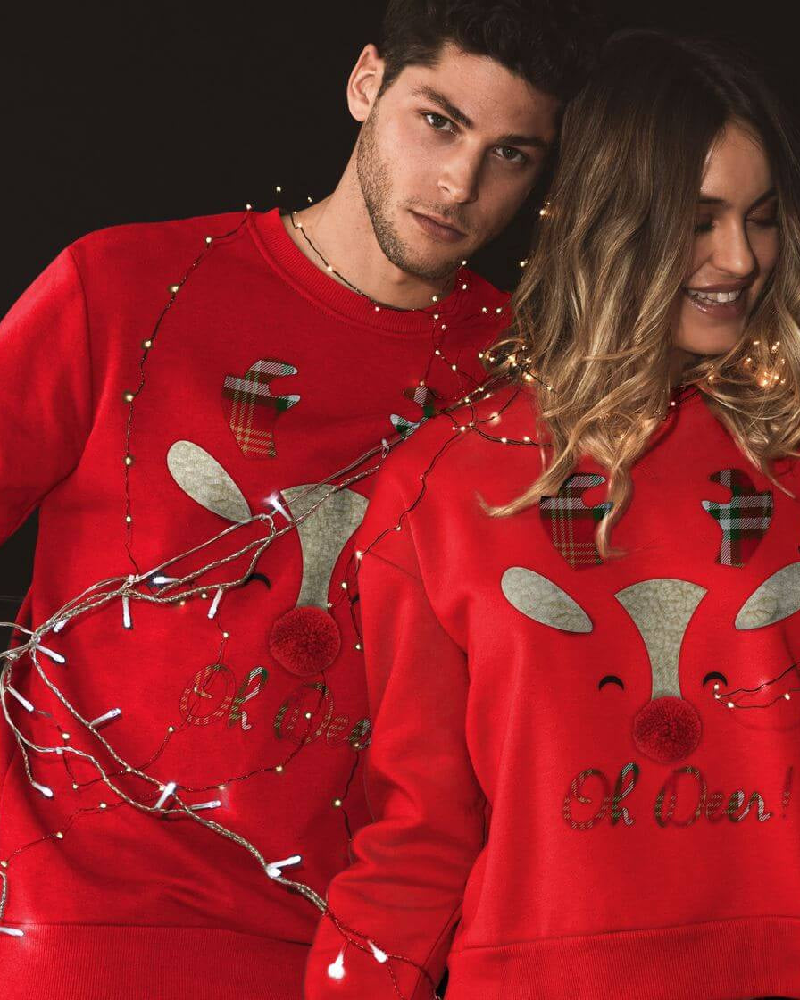 Sudadera Navideña Oh Deer! Pareja