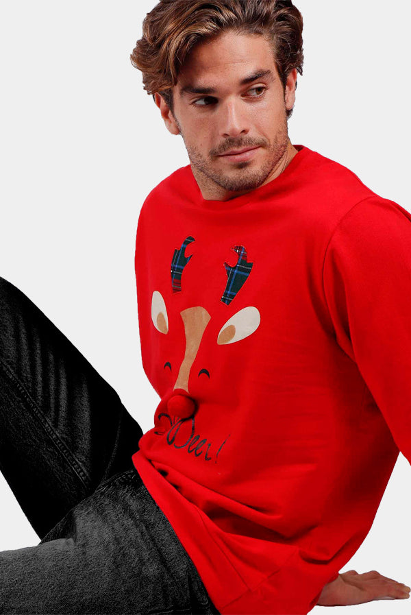 Sudadera Navideña Reno Oh Deer! Hombre