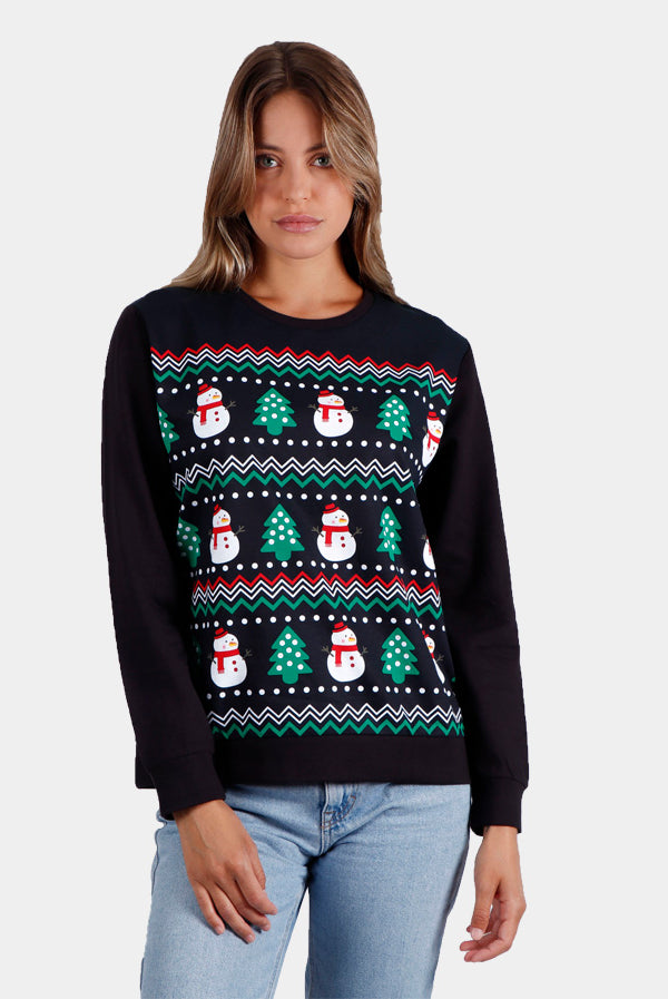 Sudadera Navideña Snow Tree Mujer