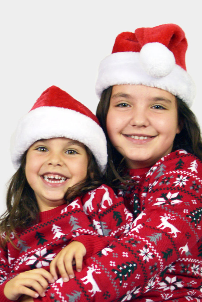 Gorro Navideño Papá Noel Suave y Gordito para Niñas