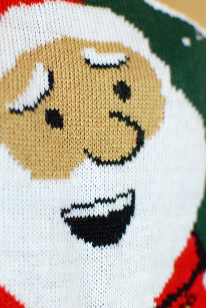 Jersey de Navidad con Luces LED para Mujer Papá Noel hecho un Lío Detalle