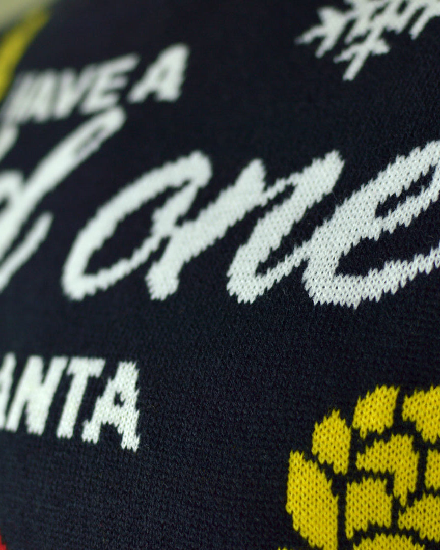 Jersey de Navidad con Luces LED para Hombre Santa con Cerveza Detalle