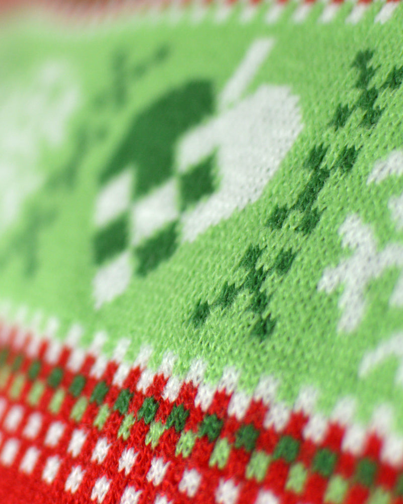 Jersey de Navidad con Luces LED Parejas Rojo con Árbol Navidad Detalle