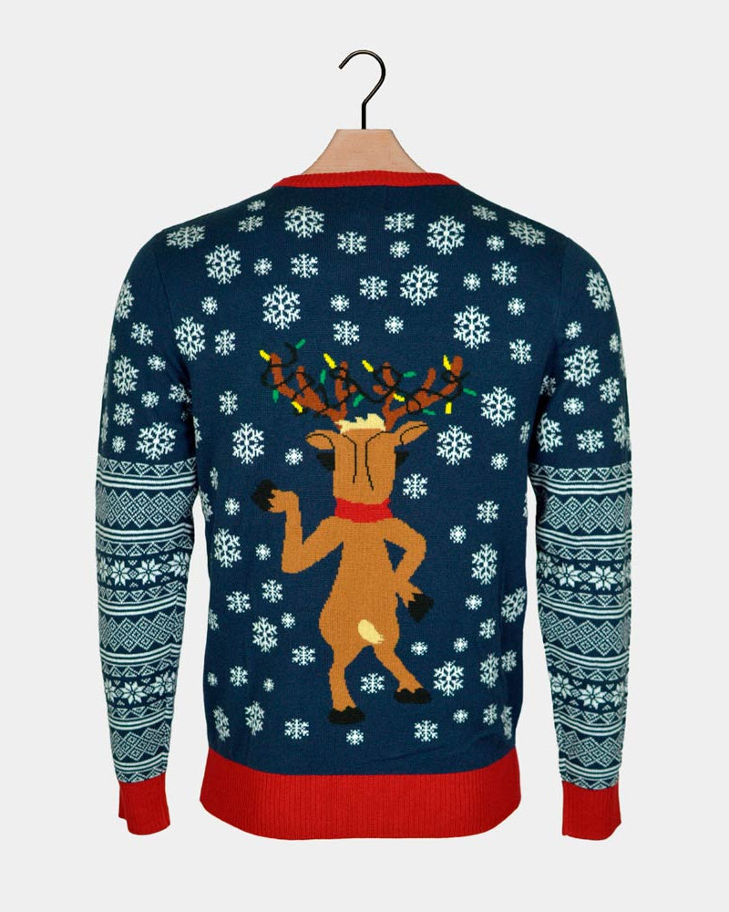 Jersey de Navidad de Luces LED para Familia Jingle Bells Espalda