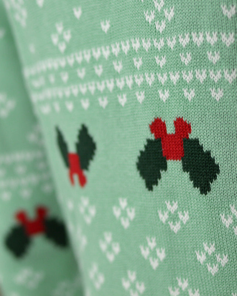 Jersey de Navidad para Familia Verde Sweet Christmas Detalle