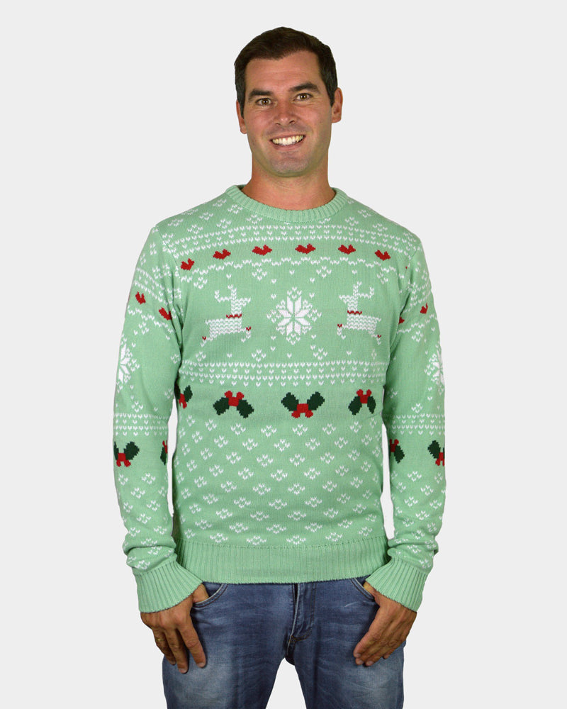 Jersey de Navidad para Familia Verde Sweet Christmas Hombre