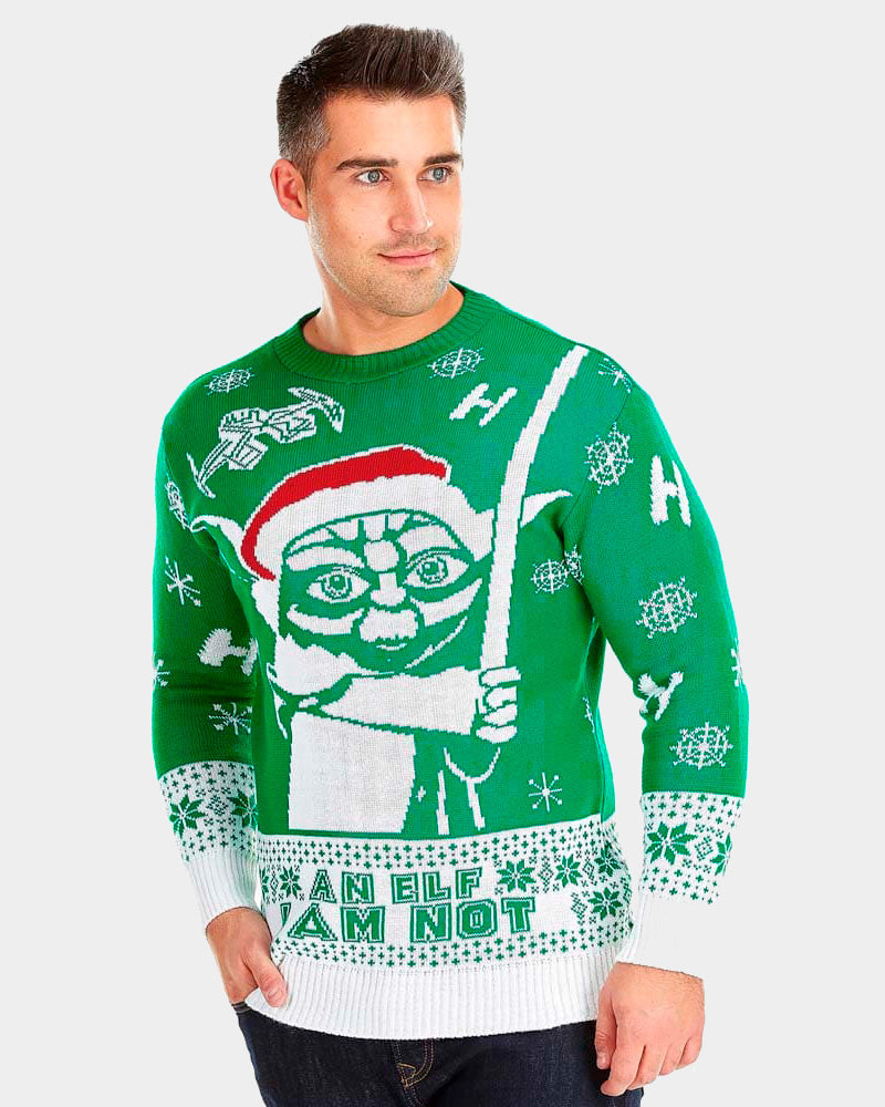 Jersey de Navidad para Hombre Yoda Star Wars