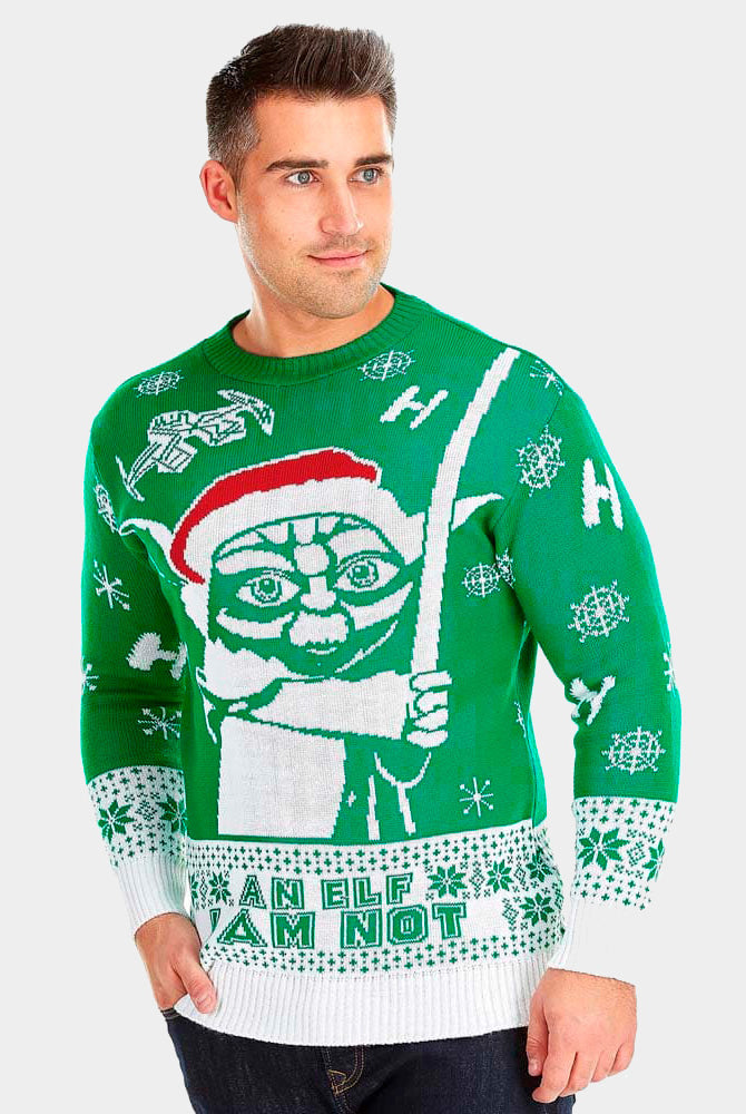 Jersey de Navidad para Hombre Yoda Star Wars