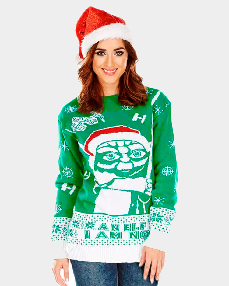 Jersey de Navidad para Mujer Yoda Star Wars