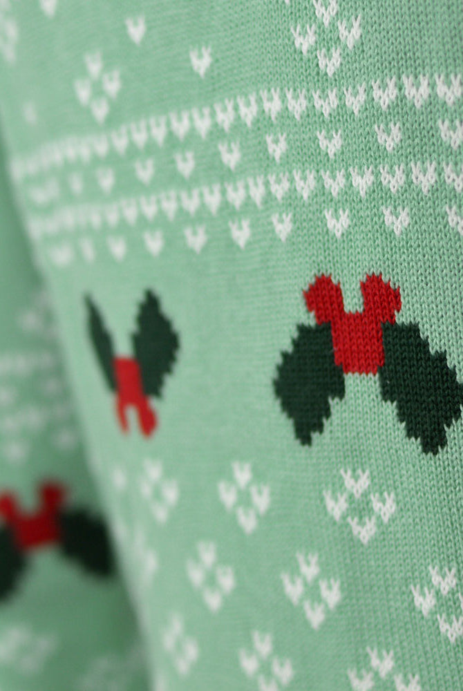 Jersey de Navidad para Niña y Niño Verde Sweet Christmas Detalle