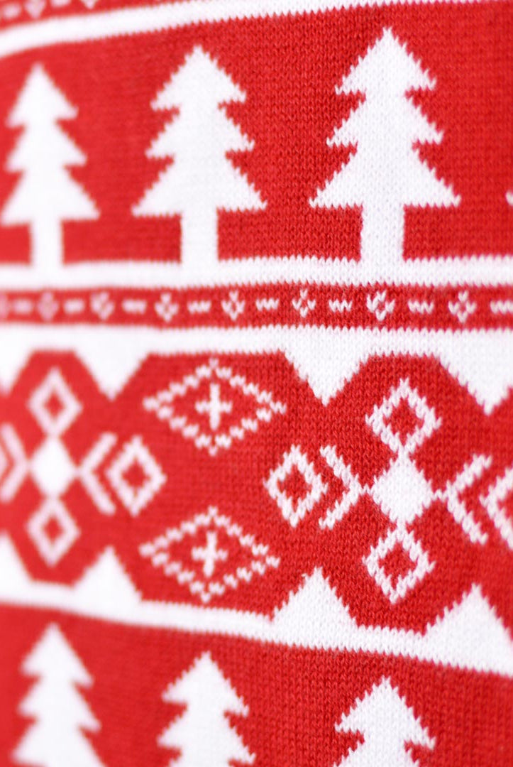 Jersey de Navidad para Familia con Perrito Detalle Árbol
