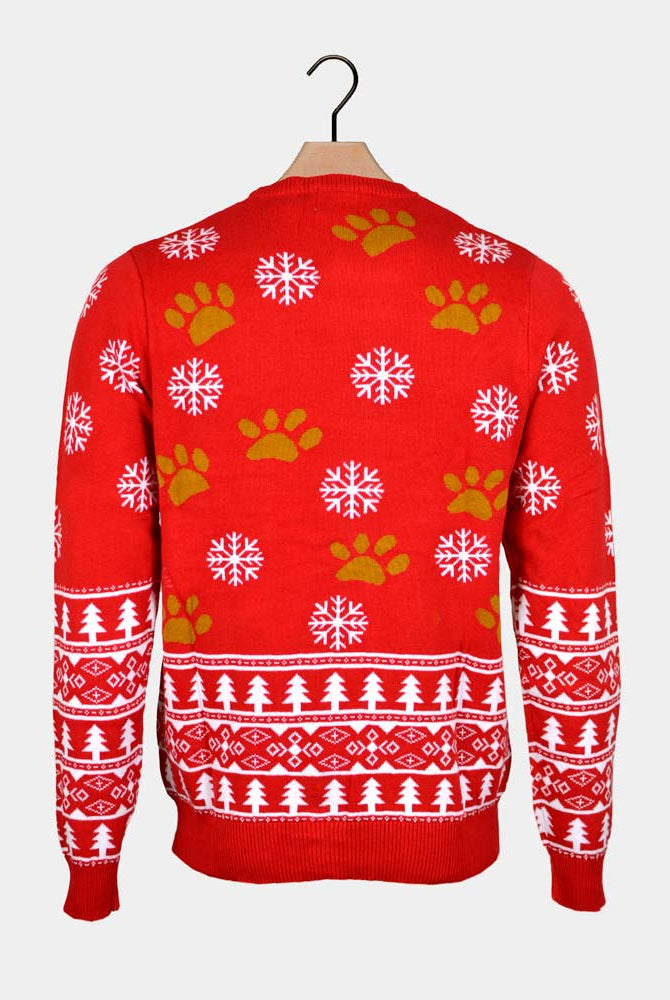 Jersey de Navidad para Familia con Perrito Espalda