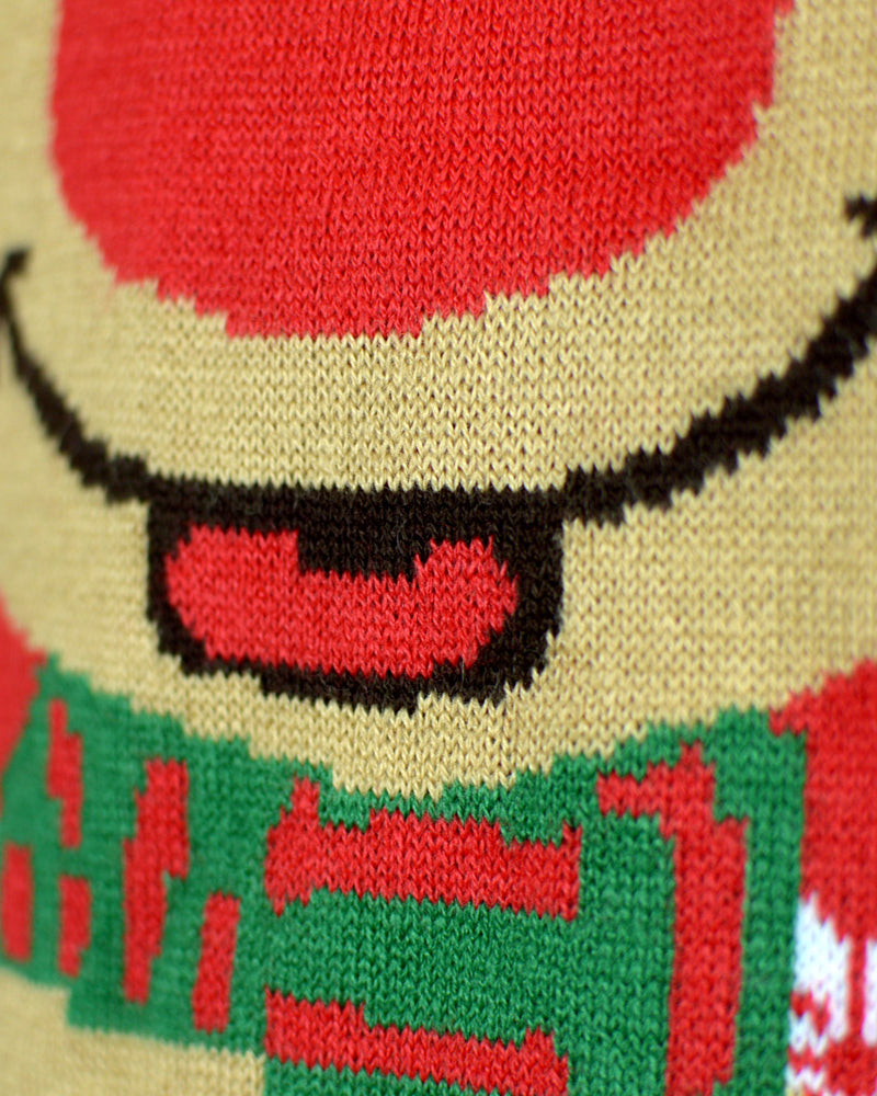 Jersey de Navidad para Familia Reno con Bufanda Detalle