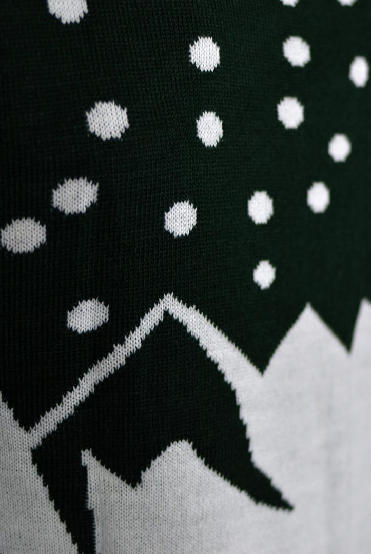 Jersey de Navidad para Familia Reno con Moto de Nieve Detalle Montaña