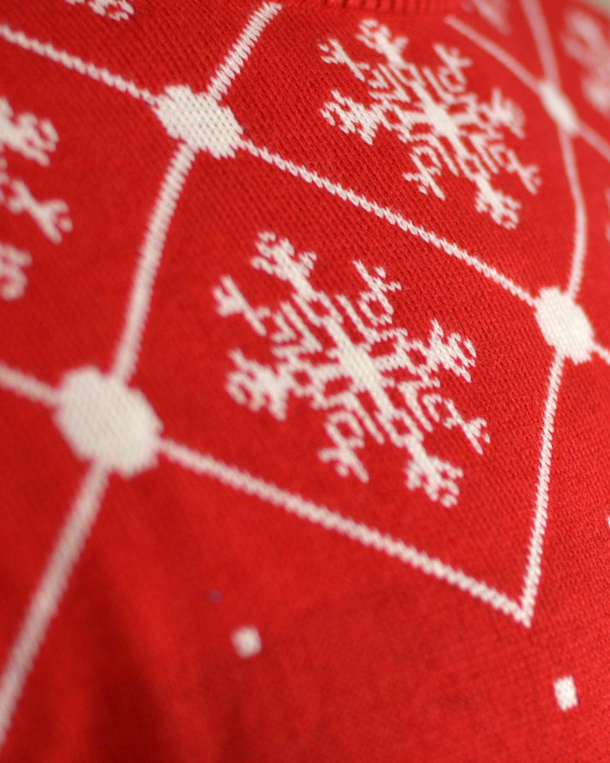 Jersey de Navidad para Mujer con Papá Noel Entrando por la Chimenea Detalle Nieve